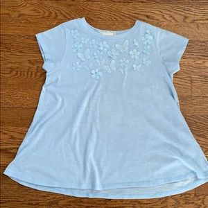 Flowers and butterflies swing top